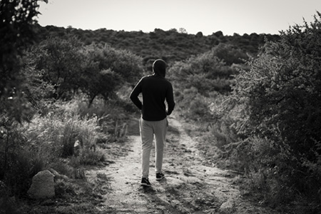 fotografia en blanco y negro del desierto de atacama